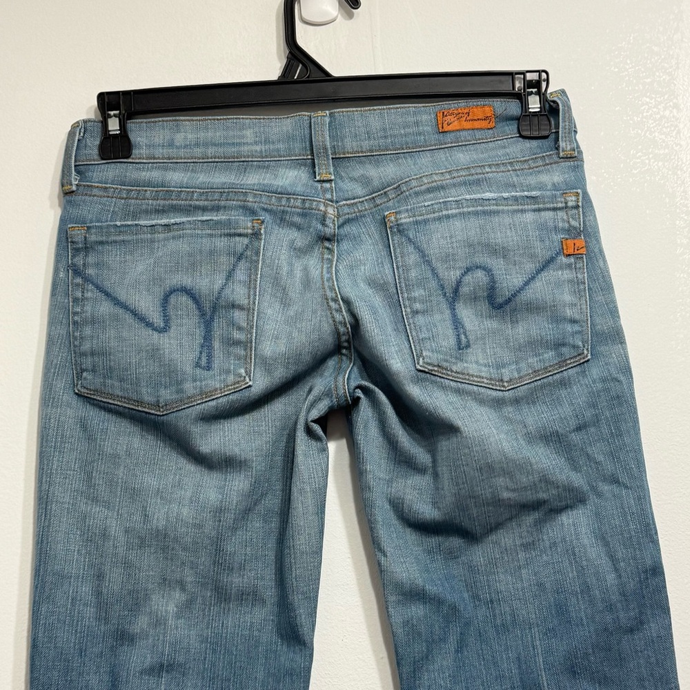 CITIZENS OF HUMANITY Kelly 001 Y2K Low Rise Flare Jeans 27x32 - Picture 6 of 10